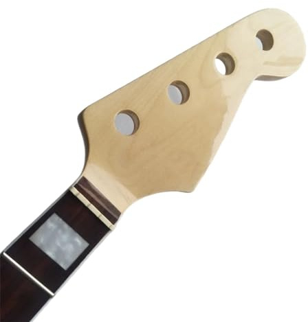 4-saitiger Ahorn-E-Jazz-Bass, Hals, 20 Fret, Palisander-Griffbrett, 34 Zoll