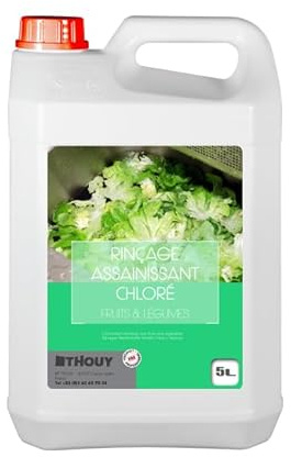 Rinçage assainissant chloré fruits et légumes 5 L