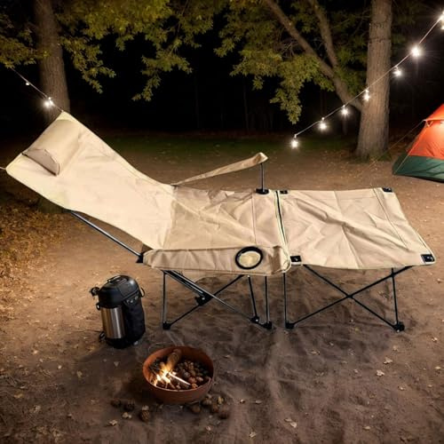 Tragbarer Liegestuhl – verstellbare Chaiselongue für Balkon, Terrasse, Pool, Camping & Hinterhof – bequemer und stabiler belastbarer Sonnenbadesessel