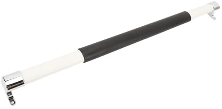 ZASCHMOY Manija de Barra Transversal para Puerta con Pantalla para RV, Longitud Ajustable, ABS de 21,5 a 32 Pulgadas, para Remolques de Viaje, Vehículos de Acampada, Color Negro