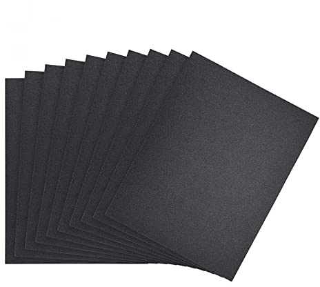 sourcing map 180 Grits Sanding Sheets 9-inch x 11-inch Wet Dry Silicon Carbide Sandpaper for Wood Furniture Metal Polishing 10pcs
