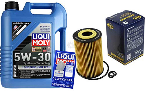 Filter Set Inspektionspaket 5 Liter Motoröl Longtime High Tech 5W-30 SCT Germany Ölfilter