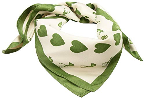 Alpenflüstern Trachten-Nickituch Hirschkreisel grün ATX043