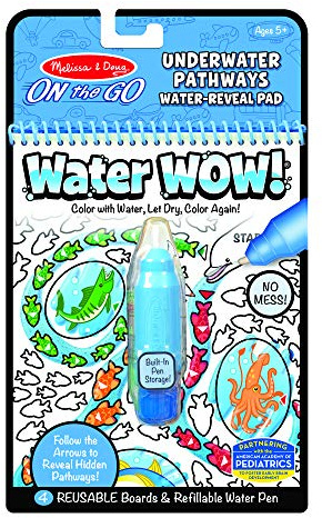 Melissa&Doug 40179 Water Wow Underwater Pathways | Aktivitätspad | Reise | ab 3 Jahren | Geschenk für Jungen oder Mädchen