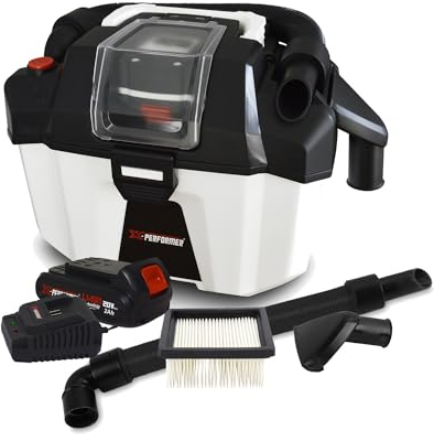 Aspirateur Eau et Poussière Compact Brushless sur Batterie - Xperformer XPVC20LIBL-10L - Batterie 2 Ah + Chargeur Inclus