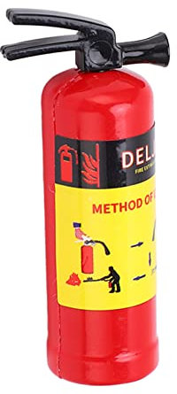 Extintor de Incendios RC ,Fácil Instalación Eliminación Mini Extintor de Incendios Portátil RC Realista Ligero para Automóvil RC(rojo)