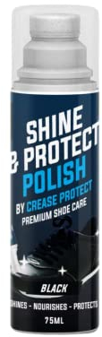 Shine & Protect Polish - Colour Restorer For Sneakers, Canvas & Leather shoes (Black, Pack of 1)