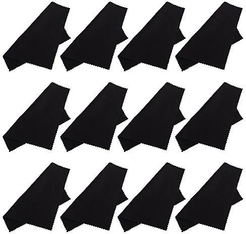 Hoement Mikrofaser Reinigungstuch 13x13cm 100 Stück Fusselfrei Waschbar Zum Reinigen Von Handy- Brillen- Schmuck Und Linsenoberflächen