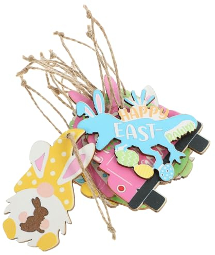 IMIKEYA 24stücke Ostern Holzanhänger Dekorative Holzornamente Für Ostern Und Frühlingsfeiern Hängende Deko Für Zuhause Und