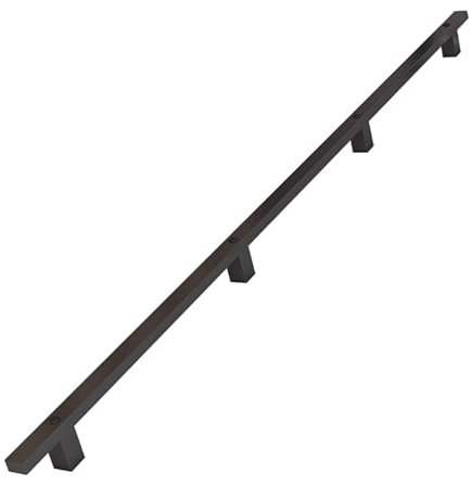 Corrimano a Muro 30-600CM Ringhiera per Scale Industriali, Corrimano Ringhiere per Scale in Tubo Zincato, Corrimano in Metallo per Scale Interne con Montaggio a Parete Barra Maniglione Scale Sicurezza