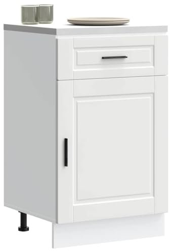 Xichuzi Küchenunterschrank Porto Weiß Holzwerkstoff, Küchenzeile, Küchenmöbel, Küchenunterschränke, Küchenblock - 853957