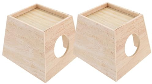 POPETPOP 2pièces Cage pour Poules Rutine Maison pour Hérisson Cachette Intérieure pour Animaux De Compagnie Nid pour Hamster Maison pour Chinchillas Abri pour Petits Animaux