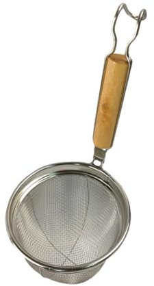 OUNONA Edelstahllöffel Mit Abtropflöffel Für Heiße Töpfe Sieb Mit Holzgriff Nudellöffel Küchenutensil Für Zuhause