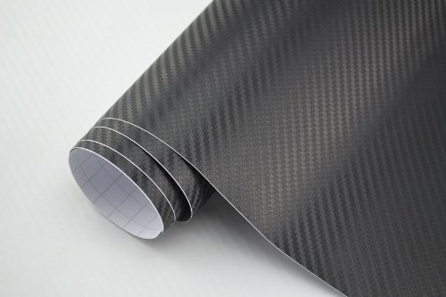 Neoxxim 51€/m² Zierstreifen Klebefolie – 3D Carbon Folie schwarz matt 13 cm x 152 cm Autofolie Viper Streifen Ladekantenschutz Lackschutz Foile Einstiegsleistenschutz Kantenschutz