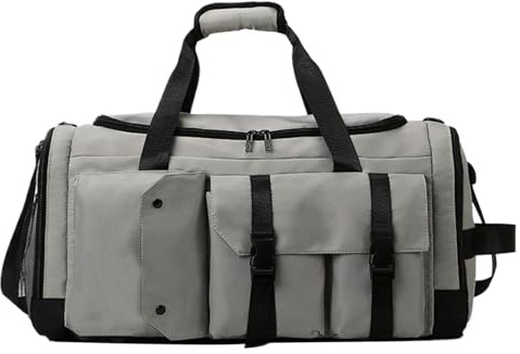 Sac de Nuit pour Femmes Grand Sac de Imperméable | Sacoche Bagage À Dos Avec Compartiment Séparé Sec/Humide pour Accessoires École Travail