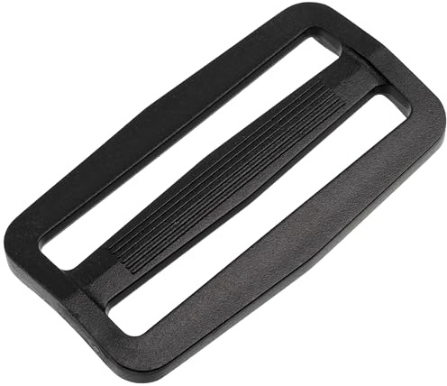 AERZETIX - Juego de 12 Hebillas de ajuste deslizantes - para mochila bandolera cinturón manualidades - color negro - en plástico