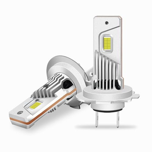LUDUN H7 Lampe Auto 12V 55W 6000K– Halogen Scheinwerfer Extra Helle & Langlebige Auto Birne mit StVZO Zulassung – Perfekt für Abblendlicht und Fernlicht – 2 Stück (6500k, H7)