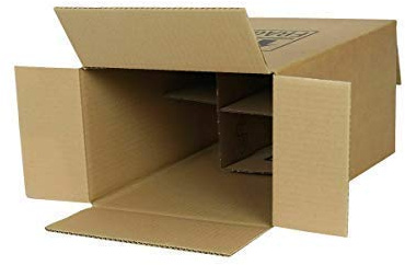 We Can Source It Ltd - 10 x 6 Bottle Wine Boxes with Built-In Dividers – Heavy-Duty Double Wall Cardboard – Flat Packed for Quick Assembly – Ideal for Wine, Beer, Spirits – Fragile Printed