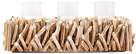 levandeo vindljus L 50 cm bordsko ljusstake ljusstake värmeljushållare drivved sovsal