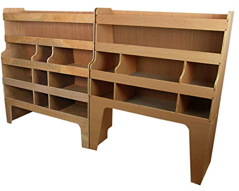 Skåpbilsinredning Transit Custom SWB & LWB Förvaringssystem Skåpbilar Bilinredning Förvaringsenhet Verktygsförvaring Verktyg Förvaring Transportbil Lådor Hyllor i Plywood 120 x 108 x 37.8 cm