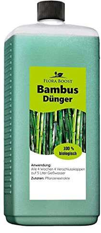 Flora Boost Bambus Dünger Flora Boost 500ml I Für bis zu 100L Gießwasser I Pflanzendünger für alle Arten von Bambus I Flüssiger Blatt- & Wurzeldünger I 100% natürlicher Pflanzendünger