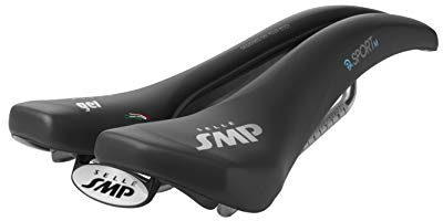SMP E-Sport Medium Gel Sattel Schwarz 273x140mm
