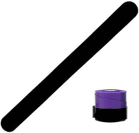 ZRZ Protector Pala de Padel Transparente Rugoso Pack de Protectores + Overgrip Comfort Pro - Cinta Protectora Funda Pala de Padel Multigranulada Silicona Resistente (1 Negro + Over Morado)