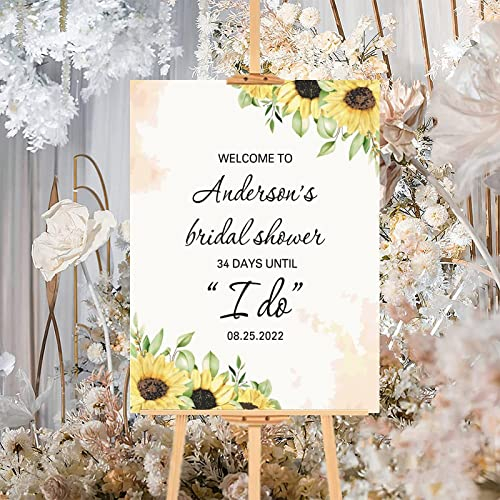 Anpassbares Holzschild für Hochzeiten, Aquarell, Blumenmuster, rustikales Holz, Hochzeit, Willkommensschild, moderne Hochzeit, Empfang, Party, Schild, perfekt für Jahrestag, Verlobung, Dekoration,