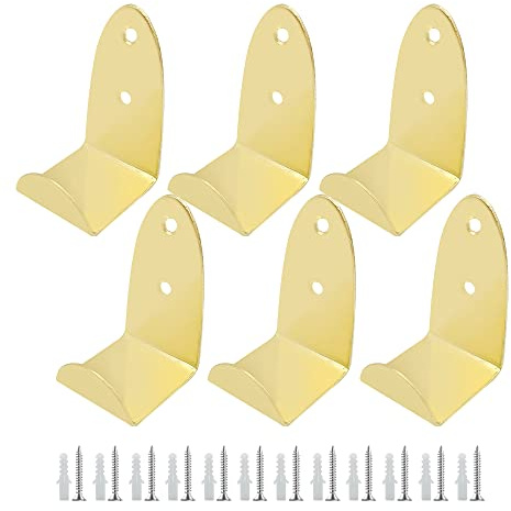 ONEBO Wandhaken Schwerlast-6 Stück U Winkel Halterung,Schwerlast Keramikfliesen Display Wandhaken,für Bild, Spiegel, Küche Garage Halterung(mit 12 Schrauben + 12 Dehnschrauben)