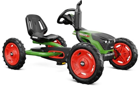 BERG Buddy Fendt Pedal Gokart | Trettraktor, Kettcar ab 3 Jahre, Kinderfahrzeug, Tretauto mit Optimale Sicherheid, Luftreifen und Freilauf, Kinderspielzeug geeignet für Kinder