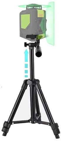 TronicXL 30-60cm Laserstativ Stativ Laser Baustativ 1/4 Zoll + 3/8 Zoll Nivelliergeräte