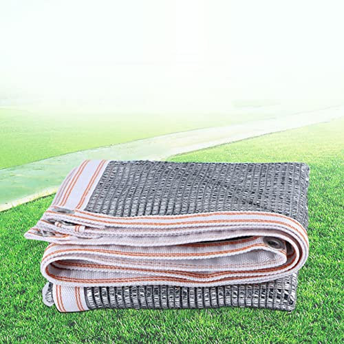 Telo parasole per piante da serra, 1 x 1 m, traspirante e permeabile all'acqua, con copertura in lamina di alluminio, resistente ai raggi UV al 55%, con occhielli inclusi