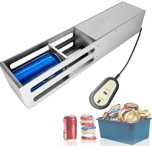 Electric Can Crusher, Heavy Duty Can Smasher for Recycling, Eco-Friendly Bottle Crusher Tool for Tin Cans, Plastic Cans, Beer Cans, Aluminum Soda