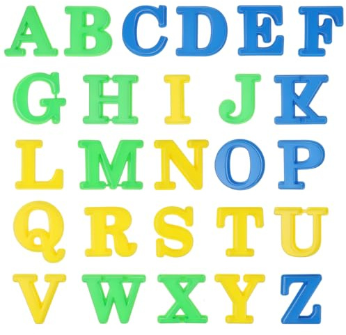 26pcs Creative Alphabet Letters Molds for Boy Girl Sand Modeling Tools for Learning Girl High-Density Molds for Outdoor Activities