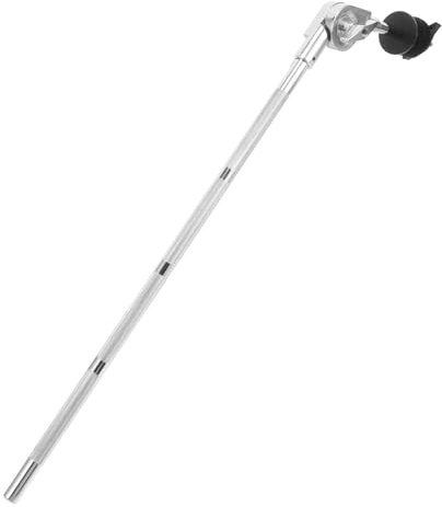Brazo de Platillo de Aleación Plata para Batería, Pieza Ajustable | Extensión Articulada, Instalación Fácil, para Set de Tambor y Platillo, Repuesto de Montaje