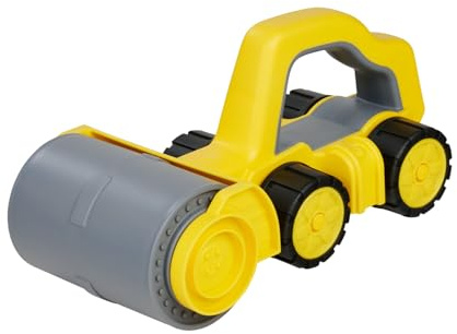 Big Power Worker Griffy Walze - Baustellenfahrzeug für Kleinkinder, perfekt zu greifen, Sand- und Strandspielzeug, Soft Rder für drinnen und draußen, leicht zu reinigen, ab 12 Monaten