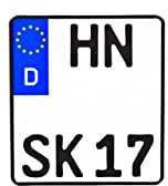 Schilderkröten.de Motorradkennzeichen (220x200)