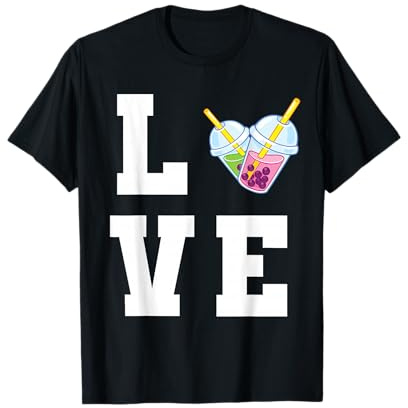 Lustig Bubble Tea Becher - Love Bubble Tea T-Shirt