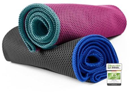 NirvanaShape 1x Kühlendes Handtuch - Mikrofaser Kühltuch als Sporthandtuch für Fitness, Yoga, Sport, Golf - Ice Towel Handtuch mit Kühlfunktion