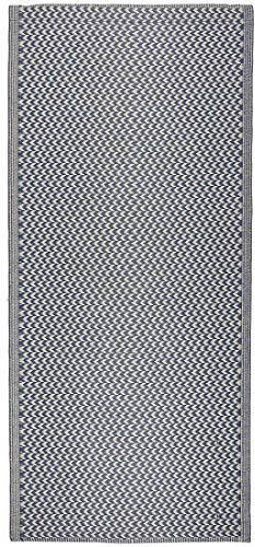 Ib Laursen - Alfombra de plástico reciclado (180 x 90 cm), color azul