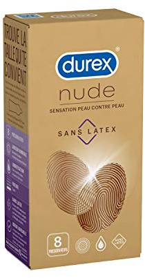 Durex NUDE – 8 Kondome für Herren – ultradünn – Gefühl Haut gegen Haut (8)