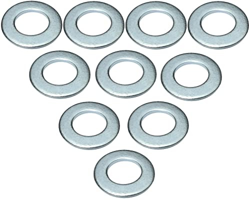 AERZETIX - Lot de 10 Rondelles Plates Larges - M8 Ø16mm H 1.5mm - en Acier Zingué - DIN 125 - C49133