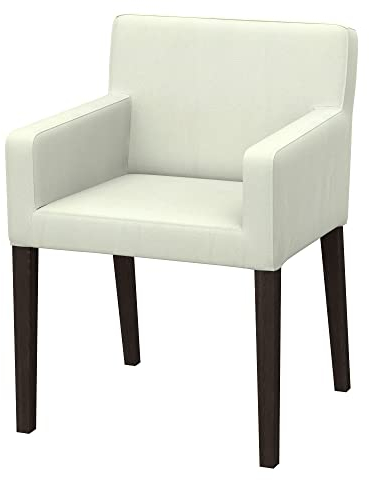 Soferia Stuhlhusse Kompatibel Mit Nils Stuhl Stuhlbezug Stuhl Cover Kunstleder Lederoptik Wasserabweisend Pflegeleicht Antiallergisch Eco Leather Ecru
