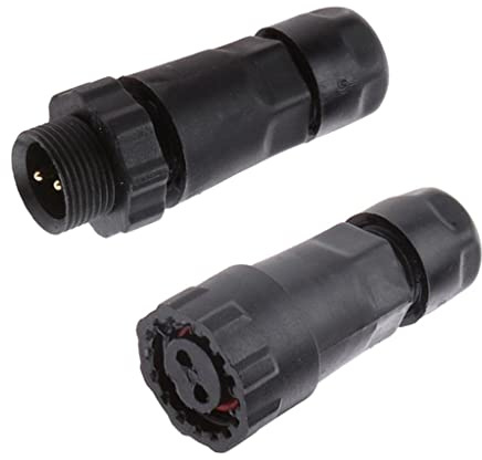 zalati Wasserdichter Steckverbinder 15A IP68 Luftfahrt 2-poliger Stecker-Buchsen-Adapter