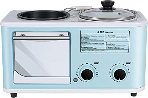 REJOON 3 in 1 Multifunction Breakfast Machine Mini Electric Oven Household Breakfast Machine Electric Grilled Sandwich Machine Frying Pan Oven Coffee Maker