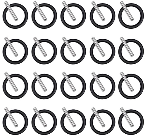XPOOP 40 Stücke O-Ring und Stift Satz 4mm Federring und 3 x 25mm Kraft Sicherungsstift O Ring Dichtungen für Kraftnuss Schlagschrauber