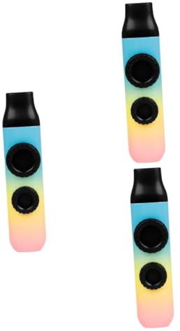 ibasenice 3-teiliges Verstellbares Doppelton-kazoo Für Jungen Und Mädchen Erwachsene Musikinstrument Geburtstagsfeiern