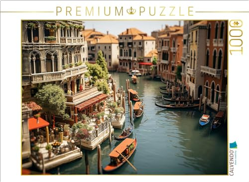 CALVENDO Puzzle Erinnert an Venedig Italien | 1000 Teile Lege-Größe 64 x 48 cm Foto-Puzzle für glückliche Stunden