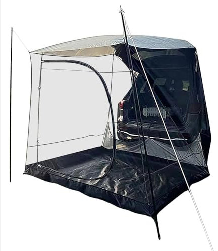 Tente de SUV, tente de camping SUV, tente arrière de voiture, tente de camping légère Oxford hayon, tente d'extension arrière de barbecue, tente de coffre de pare-soleil, tente de voiture, tente de