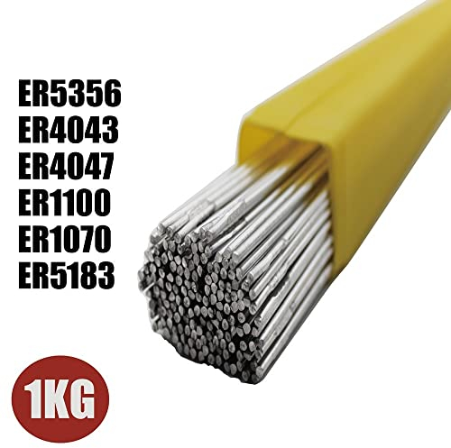 Aluminiumschweißstangen Tig 1. 6mm/2mm/2,4 mm/3mm/4mm/5mm (Color : 2.0x500mm 1KG, Size : ER5356)